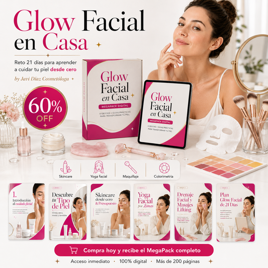 Glow Facial desde Casa en 21 Días: Skincare, Yoga Facial, Colorimetría desde cero
